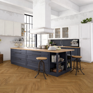 Parchet SPC The Floor Herringbone 6 mm Stejar ton mediu P6003