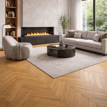 Parchet SPC The Floor Herringbone 6 mm Stejar ton mediu P7001