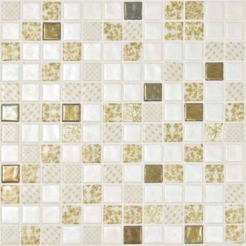 Mozaic din sticla Mosavit Palace Oro 31.6x31.6 cm