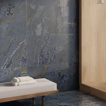 Gresie Fanal Planet Blue Metal Soft RC Rectificata Satinata 90 x 90 cm