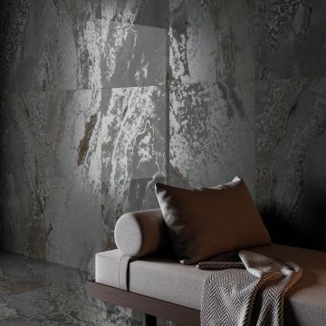 Gresie Fanal Planet Dark Metal Soft RC Rectificata Satinata 60 x 120 cm
