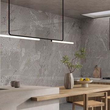 Gresie Fanal Planet Grey Metal Soft RC Rectificata Satinata 90 x 90 cm