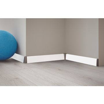 Plinta parchet MDF 58 mm Alb 2.4 ml