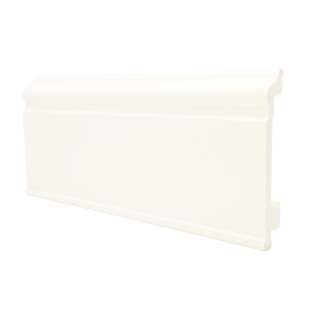 Plinta parchet polimer 80 mm Alb Mat Profilata 2 ml