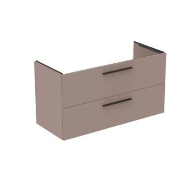 Mobilier lavoar suspendat Ideal Standard I.Life B 120x50.5x63 cm cu 2 sertare Greige Matt