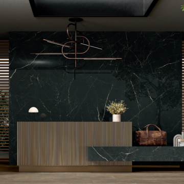 Gresie tip placa Alaplana Maxitech Saint Laurent RC Rectificata Lucioasa 120x280 cm grosime 6 mm