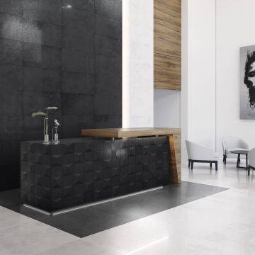 Gresie Fanal Stardust White 90x90 cm Rectificata Lapatto