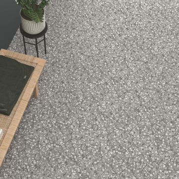 Gresie Durstone Terazzo Grey RC Rectificata Mata Antiderapanta 23 x 27 cm