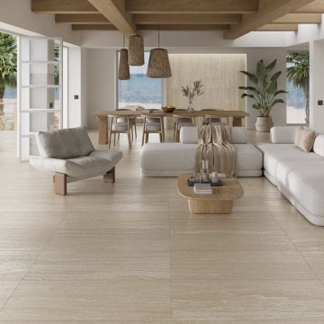 Gresie Fanal Travertino Beige 60x120 cm Antiderapanta Mata