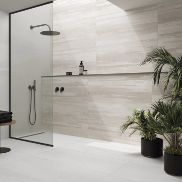 Gresie Fanal Tyndall White RC Rectificata Mata 60 x 120 cm