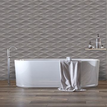 Faianta Emigres Dover Urbe Grafito RC Rectificata Lucioasa 25 x 75 cm