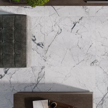 Gresie Fanal Windsor White RC Rectificata Mata 90 x 90cm