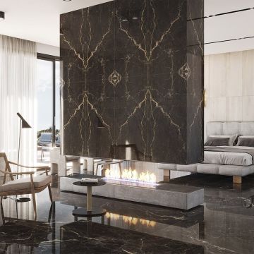 Gresie Fanal Windsor Black 60x120 cm NPLUS Rectificata Lucioasa