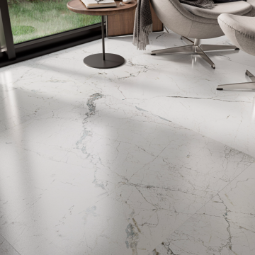 Gresie Fanal Windsor White RC Rectificata Lucioasa 60 x 120 cm