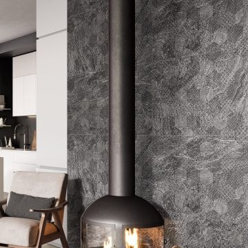 Gresie Fanal DEC Zendra Black RC Rectificata Mata 60 x 120 cm