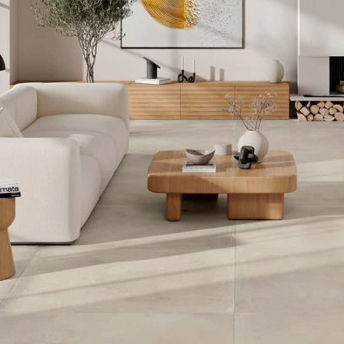 Gresie Alaplana Portelanata Clays Beige RC MT 60x120 cm 8435609379516