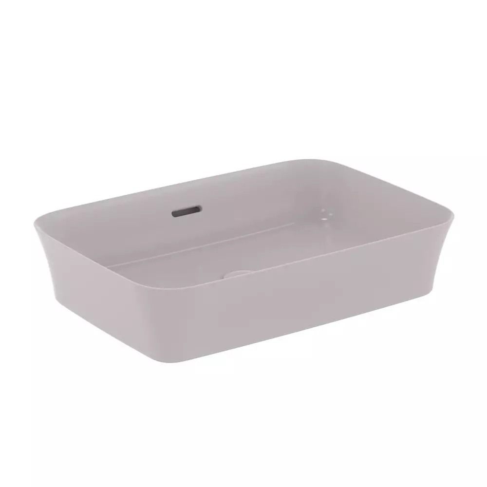 Lavoar pe blat Ideal Standard Atelier Ipalyss cu preaplin, 55x38 cm gri deschis (concrete)