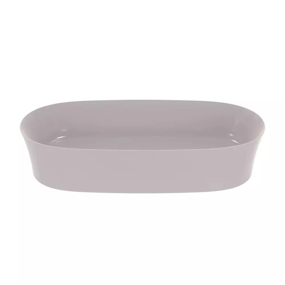 Lavoar pe blat Ideal Standard Atelier Ipalyss fara preaplin si fara orificiu baterie, gri deschis (concrete)
