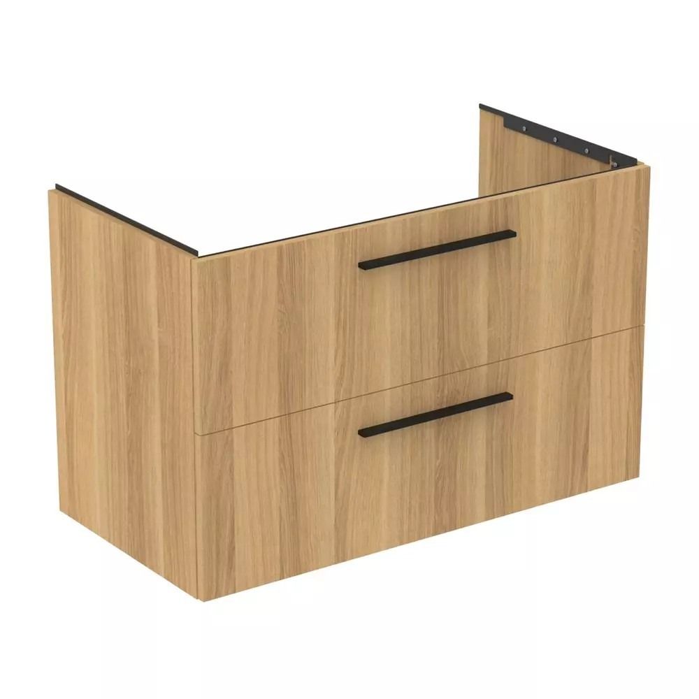 Mobilier lavoar suspendat Ideal Standard I.Life B 100x50.5x63 cm cu 2 sertare Natural Oak