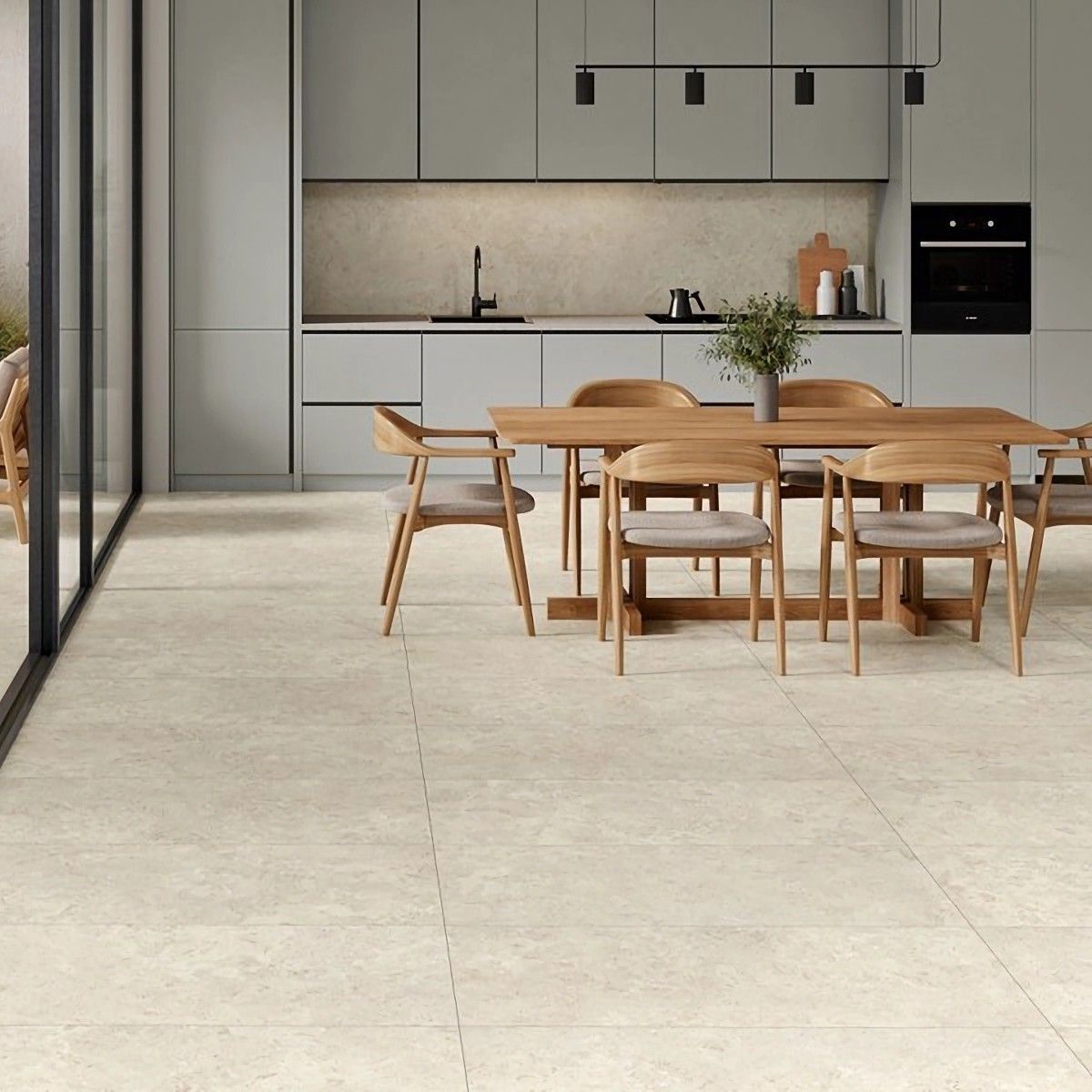 Gresie Alaplana Portelanata Santa Monica Beige RC MT 60x120 cm 8435609384343