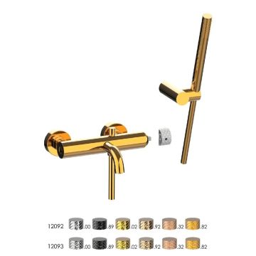 Baterie cada dus Frattini Pepe Xls 12002S cu set dus inclus, multicolor