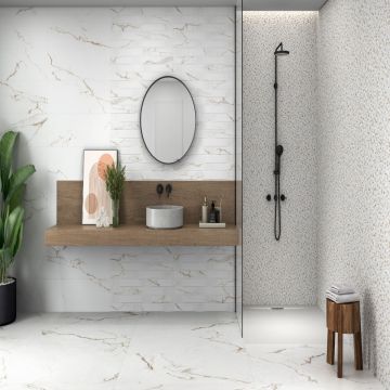 Gresie Emigres Alba Mat Gold RC MT Rectificata Mata 60 x 120 cm 8435361909051