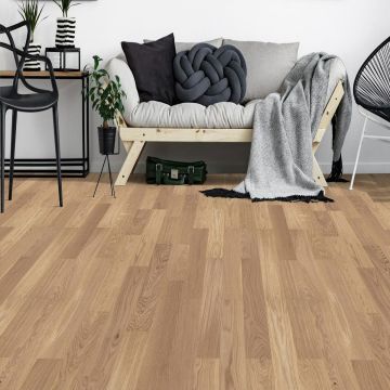 Parchet lemn triplustratificat Tarkett Allegro stejar Essence ton mediu
