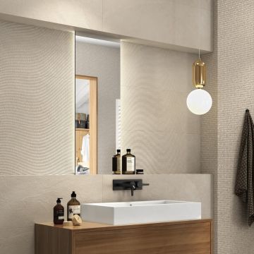 Faianta Emigres Curve Hardy Beige PB RC SAT 25 x 75 cm