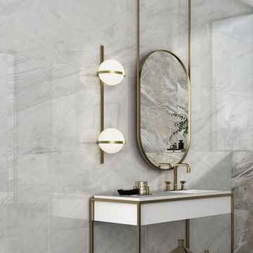 Gresie Emigres Portelanata Marina Pul Blanco Rectificata Lucioasa 59 x 119 cm