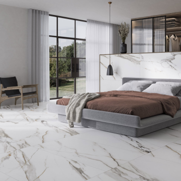 Gresie Fanal Amber White NSoft RC Rectificata Satinata 60 x 120 cm