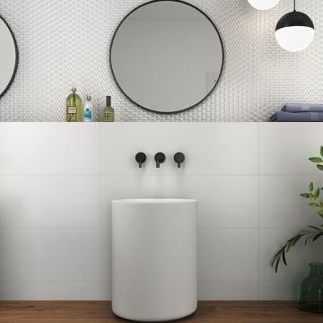 Faianta Emigres Blanco Mat RC Rectificata Mata 25 x 75 cm