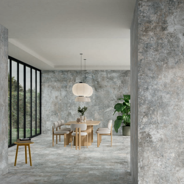 Gresie tip placa Alaplana Maxitech Brera Grey RC Rectificata Mata 120x280 cm grosime 6 mm