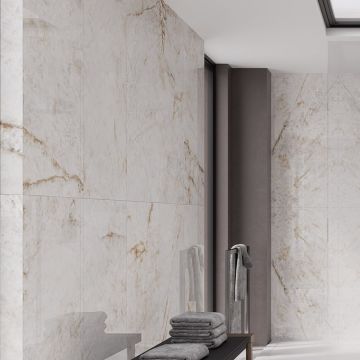 Gresie Fanal Chile White RC Rectificata Mata 90 x 90 cm