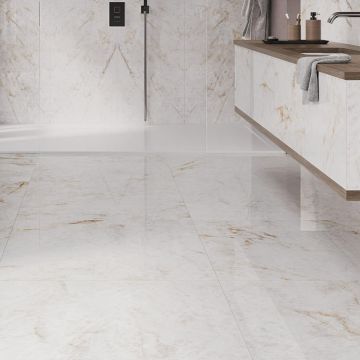 Gresie Fanal Chile White SShine RC Rectificata Lucioasa 120 x 120 cm