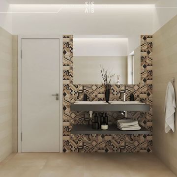 Faianta Emigres Dover Foro Biege RC Rectificata Lucioasa 25 x 75 cm