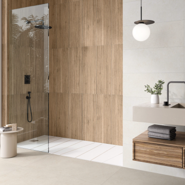 Faianta Fanal Iroko Oak RC Rectificata Mata 31.6 x 90 cm