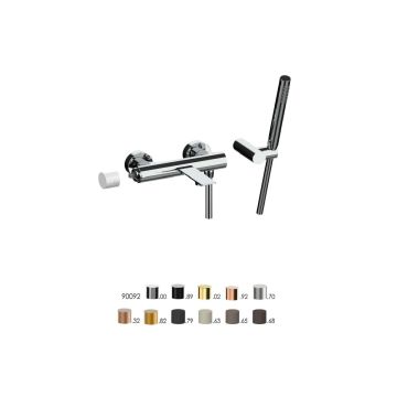 Baterie cada dus Frattini Narciso S 78002S cu set dus inclus, crom