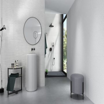 Faianta Emigres Neutral DEC Blanco PB RC Rectificata Satinat 40 x 120 cm 8435361904032