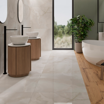 Gresie Fanal Onix Blanco RC Rectificata Lucioasa 60 x 120 cm