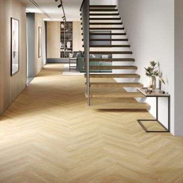 Parchet SPC The Floor Herringbone 6 mm Stejar ton deschis P6004