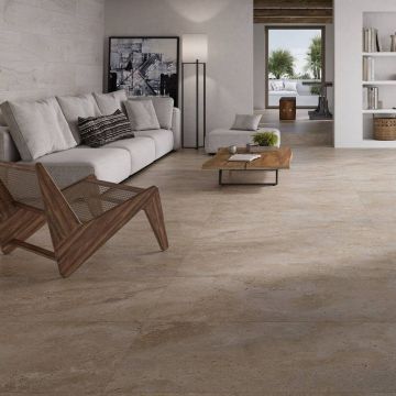 Gresie Fanal Petra Beige 3DSoft RC Rectificata Satinata 90 x 90 cm