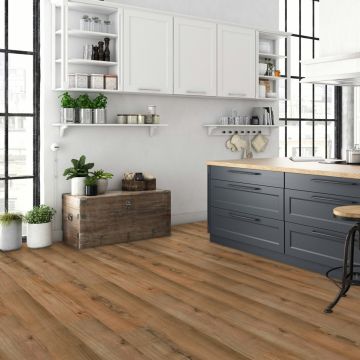 Parchet laminat Rooms Loft 10 mm Stejar ton inchis R1025