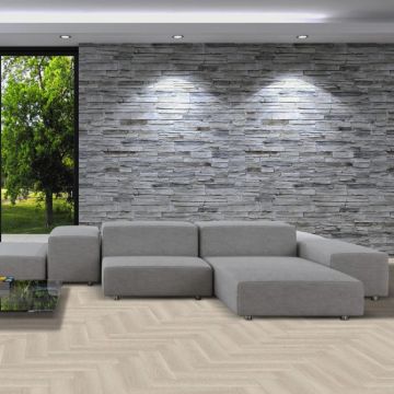 Parchet SPC Herringbone Bigger5 Lion / Africa 7 mm Stejar ton mediu REAFCL001
