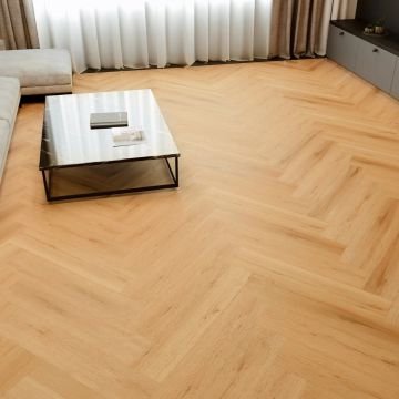 Parchet SPC Herringbone Bigger5 Lion 7 mm Stejar ton mediu REAFCL009