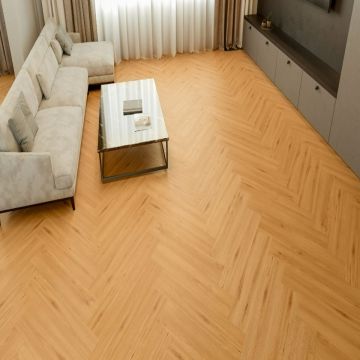 Parchet SPC Herringbone Bigger5 Lion 7 mm Stejar ton mediu REAFCL010