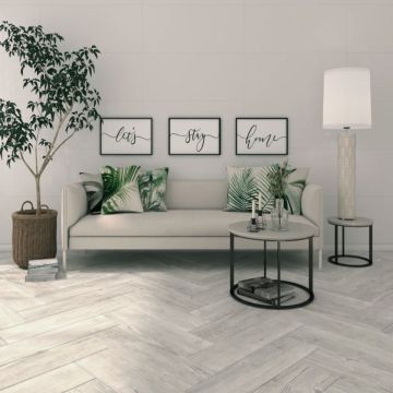 Gresie Tau Rennes Portelanata White NRC MT 20 x 75 cm 8429991522407