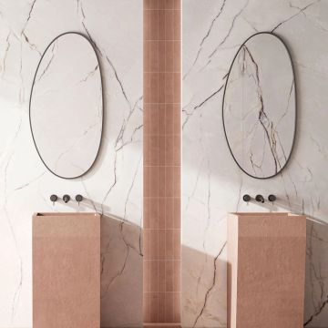 Gresie tip placa Durslab Silver Lake 3DSoft RC Rectificata Satinata 120x280 cm grosime 6 mm