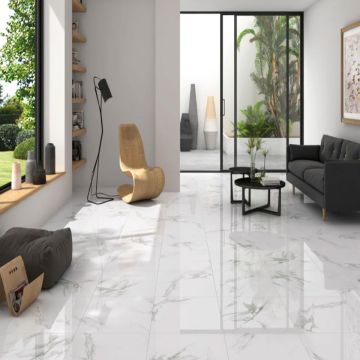 Gresie Tau Monteleone Portelanata White RC GL 60 x 60 cm 8429991572785