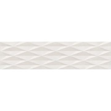 Mostra Faianta Emigres Dover Urbe Blanco RC Rectificata Lucioasa 25 x 75 cm