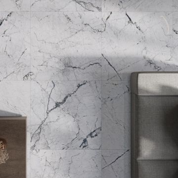 Gresie Fanal Windsor White RC Rectificata Lucioasa 90 x 90 cm